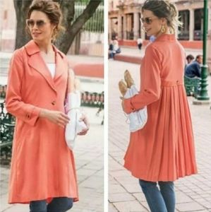 Soft Surroundings Town And Country Pleated Trench